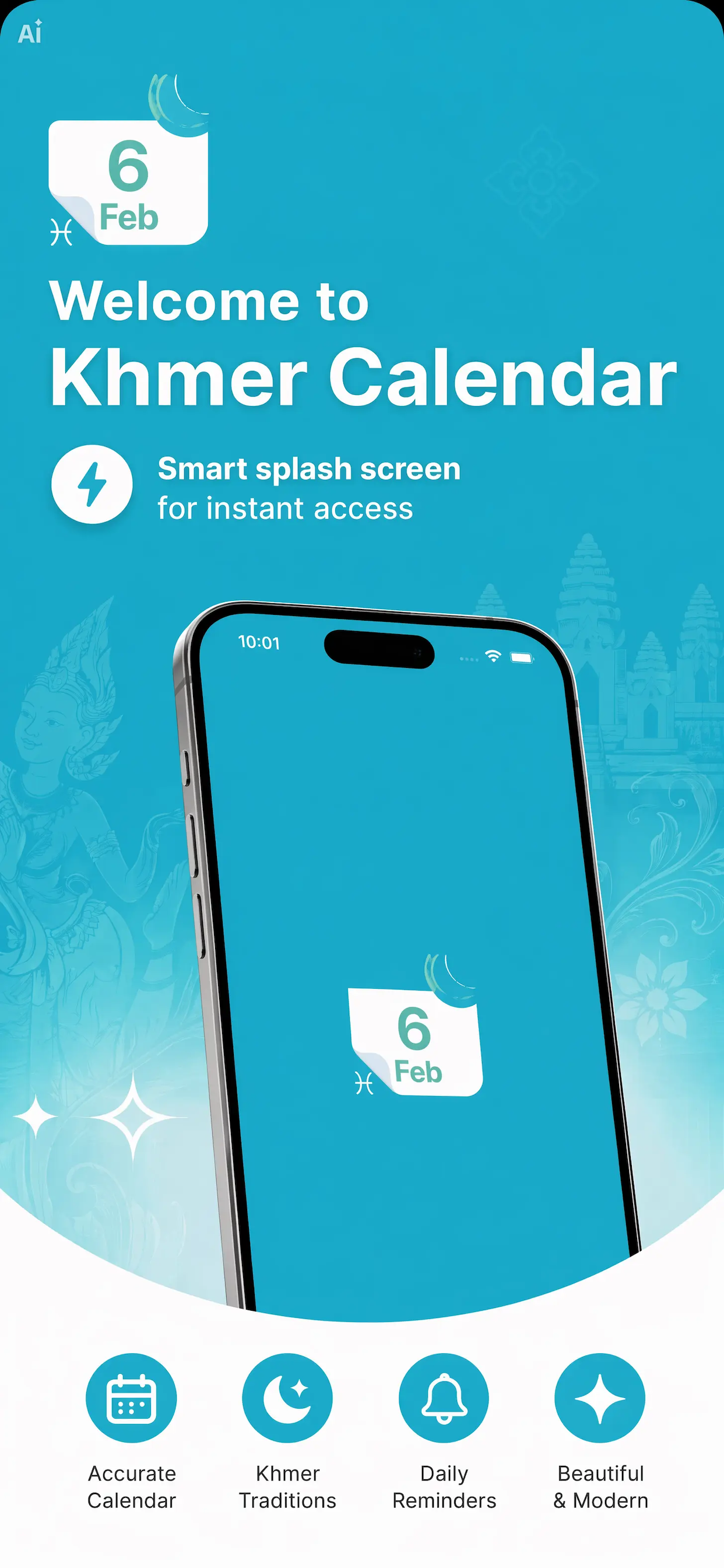 Khmer Calendar splash screen